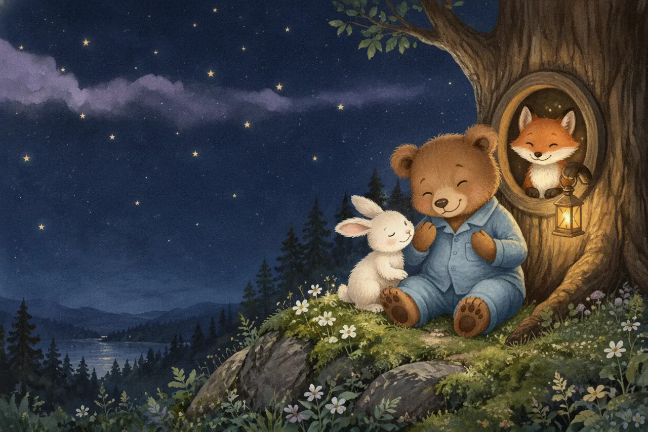 Theo, Luna e Nico na Floresta dos Sonhos